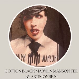 VTG COTTON MARILYN MANSON GRAPHIC TEE BY ARTIMONBE M